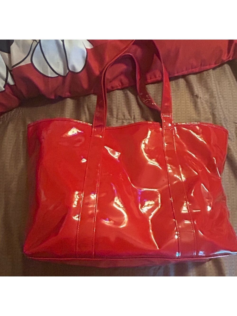 Victoria secret tote bag patent bag - Picture 2 of 11
